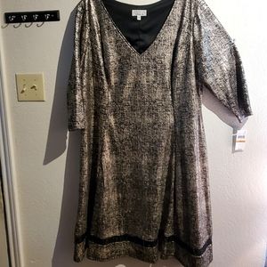 Womens metallic dress nwt